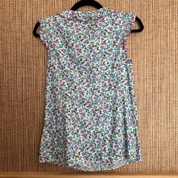 Boden Laurie Tassel Tie Cotton Blouse UK 6 US 2 Ivory Exotic Garden - Picture 6 of 6